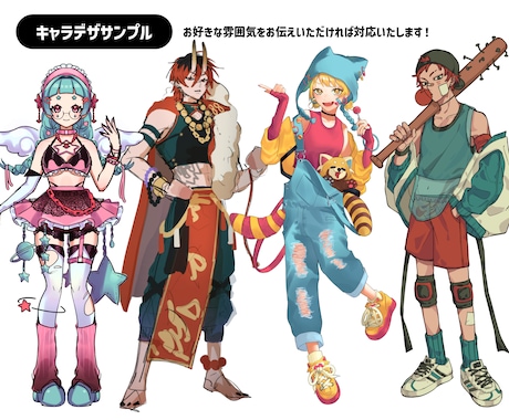 コスパ最強！Vtuberさまのモデル制作いたします 【キャラデザ-モデリング 全工程30,000円〜】 イメージ2