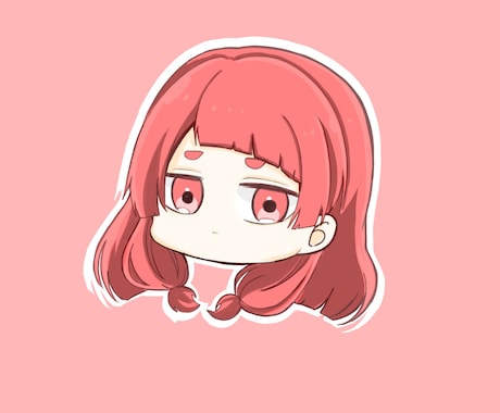 ミニキャラのお顔をお描きします アイコンなどにお使いいいただけるイラストを作成します。 イメージ1
