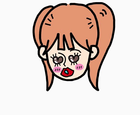 ポップなブサカワイラストお描きします アイコンイラスト、カップルイラスト、愛犬イラスト イメージ1