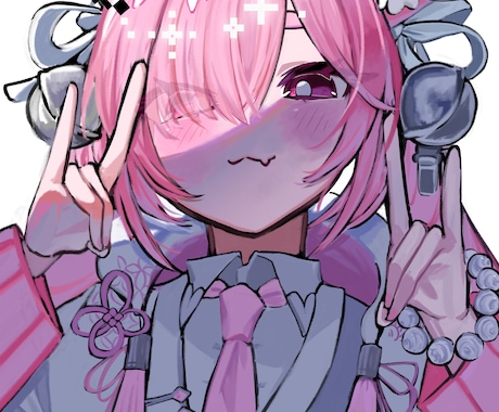 バストアップイラスト制作をいたします アイコン、ヘッダー歌ってみたなどに イメージ2