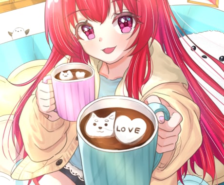 商用OK！可愛い一枚絵作成します Vライバー/ Vtuber様の一枚絵・動画・配信・グッズ等 イメージ1