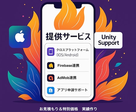 Unityで試作アプリを開発します iOS/Android両対応・翌日対応も可！ イメージ1