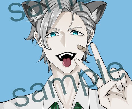 SNSアイコンを中心にイラストを描きます 顔〜全身までのイラスト作成を受け付けています！ イメージ2