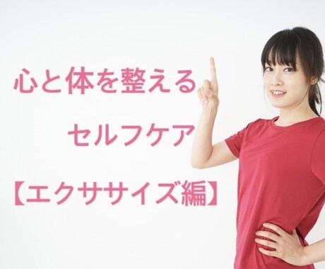 心と体を整えるセルフケアお教えします ご自身で心と体を癒す【エクササイズ編】 イメージ1