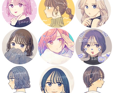 SNSなどに!可愛いイラストを描きます アイコンやサムネにお困りの方へ！使いやすいものを提供します。 イメージ2