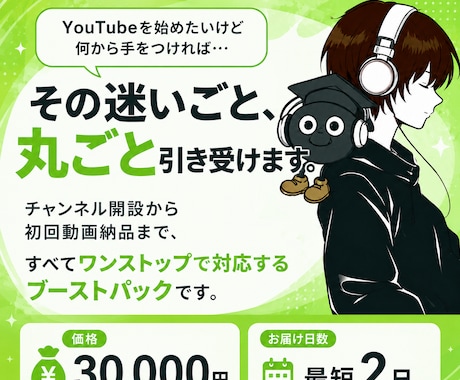 YouTubeチャンネル開設まるごと代行します イメージ1