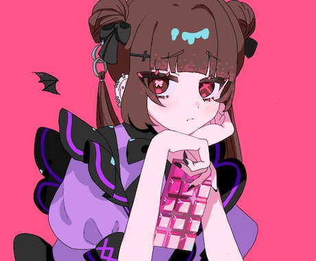 最短即日納品！透明感のある可愛いイラスト描きます ミニキャラ、立ち絵、歌ってみたサムネ、アイコン等最短3日納期 イメージ2