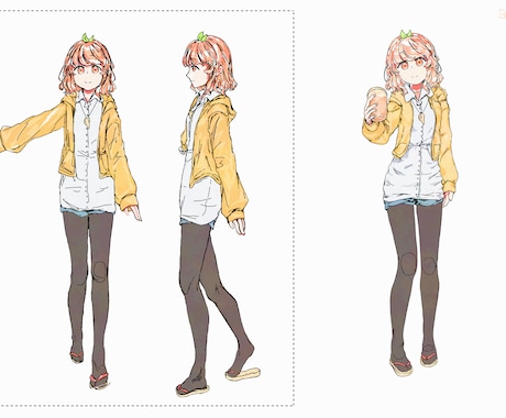 ポップかわいいキャラクターデザイン作ります Vライバーさんや活動者さんのデザインなどお作りします！ イメージ1
