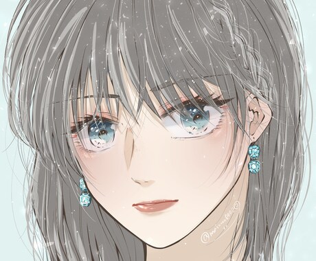 SNS用のアイコン作成致します キラキラかつシンプルな美男美女のイラスト描きます。 イメージ1