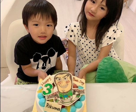 小さい子どもが喜ぶ✨誕生日ケーキのデザイン書きます 兄の子どもに毎年誕生日ケーキのデザイン書いてます。 イメージ1