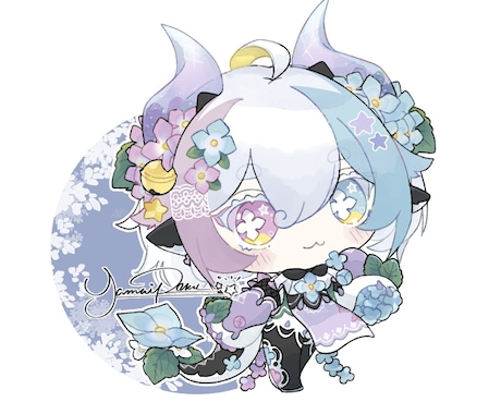 もちもち絵柄なSDキャラクターを描きます ₺ƾ₺ƾ！な絵柄で更にあなたのキャラクターに可愛さを！ イメージ2