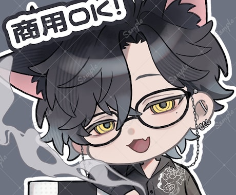 商用利用可！ SDキャラ、ちびキャラお描きます アイコン、グッズ用等のSDキャラ、ちびキャラをお描きします イメージ1