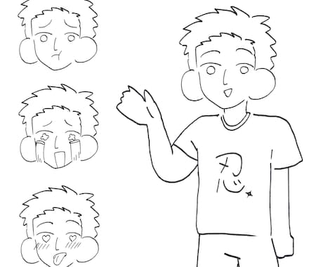 ゆるっとデフォルメ！だるそうなイラスト描きます ご要望から即日！即納品！で対応させていただきます！ イメージ2