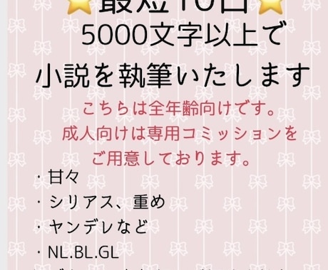 最短10日で5000文字以上健全小説書きます 誰よりも素早く！誰よりもクオリティ高く！ イメージ1