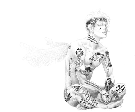 iPadで線画イラスト描きます 繊細な人物の線画イラスト描きます。完全に扱いづらいです。 イメージ1