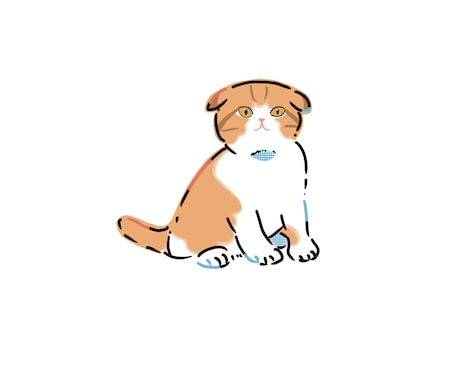 シンプルなイラストをお描きいたします あなたのペットを可愛くシンプルに表現します！ イメージ1