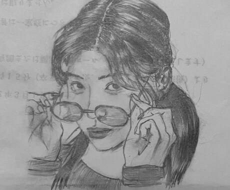 シャープペンシル似顔絵の制作承ります 家族や友人、好きな芸能人などなど…お好みの写真でどうぞ^^ イメージ2