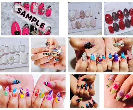 オーダーネイルチップ作成致します お子様用も作成可能です。一つ一つ丁寧に作成しています♪ イメージ1