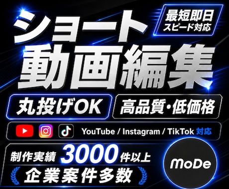 高品質・丸投げ◎SNS用ショート動画を編集します イメージ1