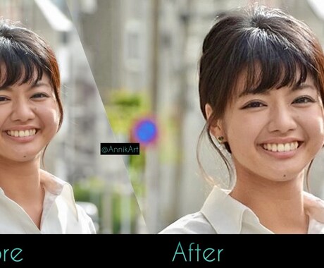 3枚-自然で可愛く見える人物写真に仕上げます 自然で可愛い仕上げを求める女性の方へ イメージ2