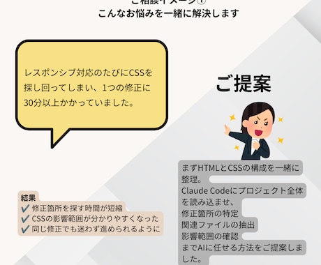 Web制作をAIで時短します あなたの仕事に合うAI活用法をご提案 イメージ2