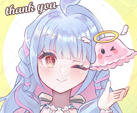 色鮮やかで目を引くアイコンを描きます SNS、配信アプリなどのアイコンに使いませんか？ イメージ2