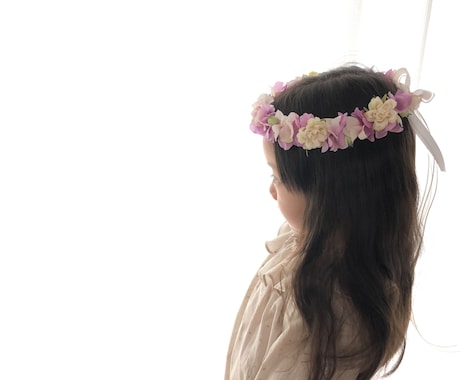 お子さま用花冠オーダー承ります 最高に可愛い1枚を撮るために♡誕生日、記念写真、リングガール イメージ1