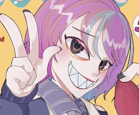 少しアニメちっくな似顔絵やオリキャラを描きます 絵柄の指定があればできる範囲で描きます。(デフォルメなど) イメージ1