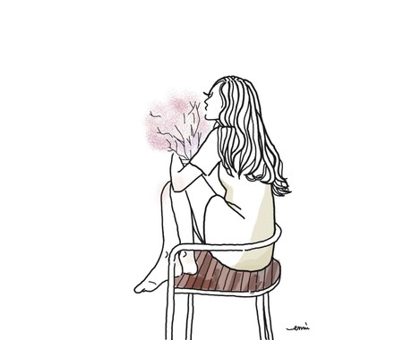 アンニュイなお洒落なアイコン描きます SNSのアイコン、お友だちへのギフトにどうぞ♡ イメージ1