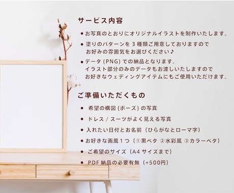 現役デザイナーがお好みのスタイルでお描きいたします リアルさが丁度いい♪高品質キャンバス印刷もございます！ イメージ2