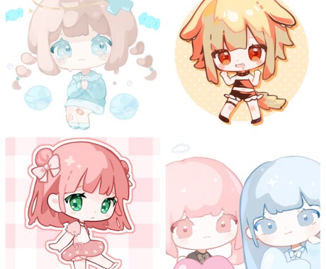 ころっと可愛いデフォルメイラスト描きます イメージ1