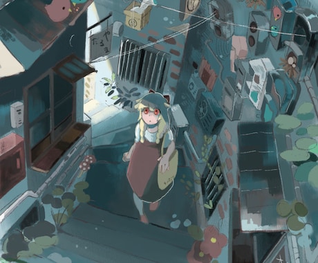 お客様の世界観に合わせた背景込みの絵を制作します 表紙・背景　一枚絵　挿絵　スチルなど イメージ2