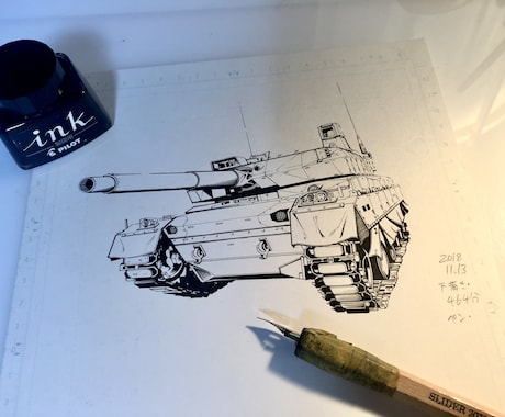 ミリタリーなイラストお描きします アナログ原画・デジタルデータ化可能！お気軽にご相談ください！ イメージ2