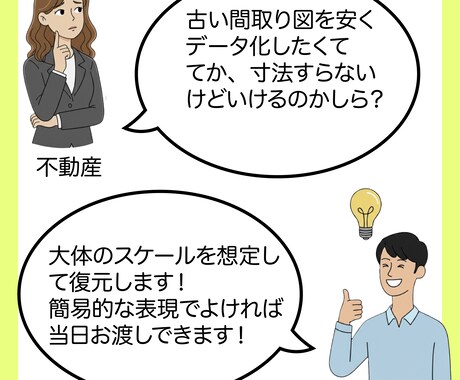 手書き図面をデータ化します 最短1日、修正無制限！親身に相談OK！ イメージ2