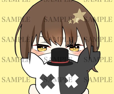 ミニキャラ･ちびキャラを描きます 修正回数無制限、ラフ･下塗りの二段階で修正ができるので安心！ イメージ1