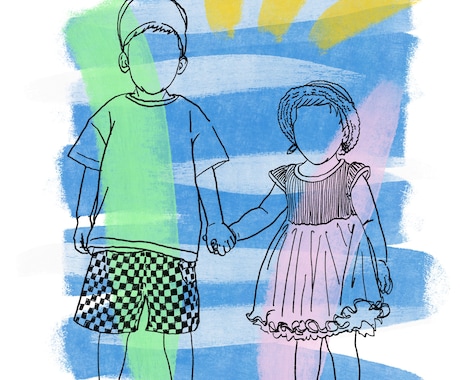 思い出を絵本風イラストにします 大切な思い出を、絵本の1ページに。 イメージ1