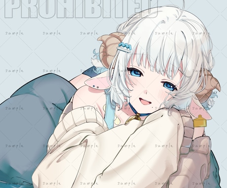 魅力的な一枚イラスト描きます 【商業利用可】配信などにもご利用いただけます！ イメージ1