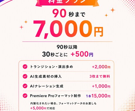 お見積もり無料｜ショート動画承ります 想いをカタチにするお手伝いをさせていただきます イメージ2