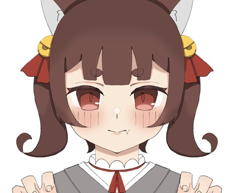 SNS用アニメ塗りのかわいいアイコン、お描きします