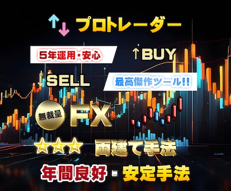 FX専業プロの両建て手法をお教えします 5年に渡ってトレードしてきた自信を持ってお勧めする両建て手法 イメージ1
