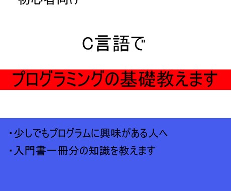 プログラミングの基礎を教えます 入門書を一冊理解できるようにサポート イメージ1
