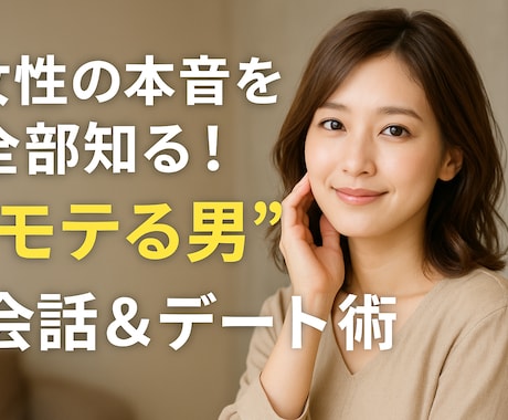 モテる男になる会話＆デート術教えます 女性の本音を知る！元銀座No.1ホステスがあなたをサポート イメージ1