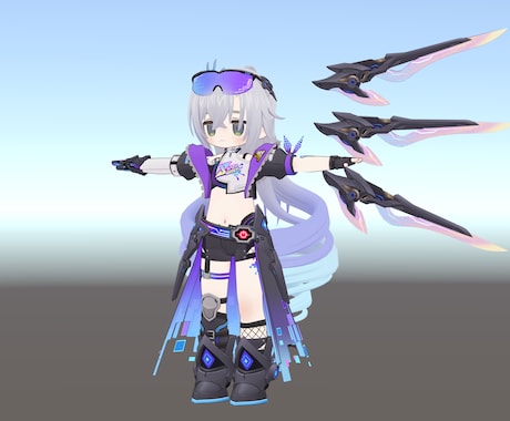 3Dモデルの衣装・小道具類を制作します Vtuber・VRC等で使用できる3D衣装・小道具類の制作 イメージ2