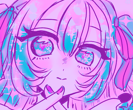 SNSのヘッダーをゆめかわいい絵柄で描きます ゆめかわ！好きな要素をたくさんお申し付けください！ イメージ1