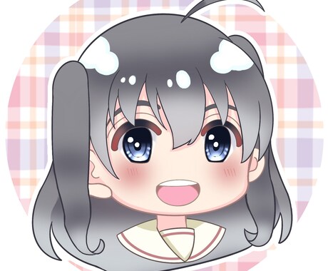 あなただけのミニキャラでかわいいアイコンを作ります 愛らしい表情でフォロワーの注目を浴びる完全オリジナルイラスト イメージ1
