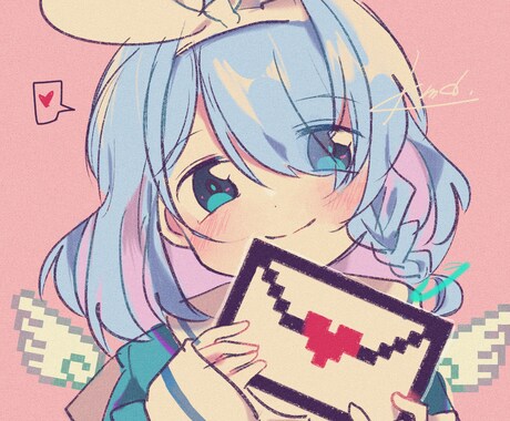 かわいくてポップなアイコン描きます オリジナル、版権なんでもOK♪お気軽にご相談ください！ イメージ2
