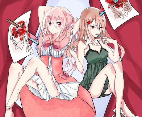 アイコン、挿絵、立ち絵などなんでも描きます
