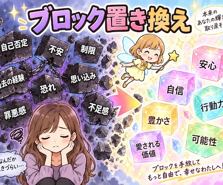 6個メンタルブロック解除→置き換えします イメージ1
