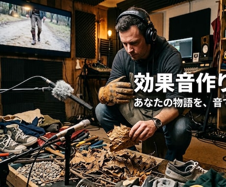 フォーリーサウンド・効果音作ります ！！擬音語だけでも相談可能！！　例：キラリンヒャーンって感じ イメージ1