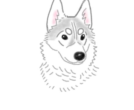 愛犬のイラストを描きます イメージ1